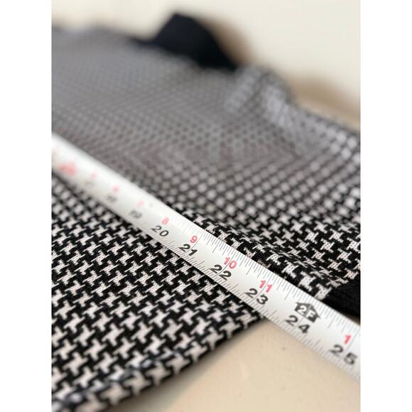 Michael Kors Women’s Size L Turtleneck Cotton Blend Sweater in Black/White - Picture 7 of 11